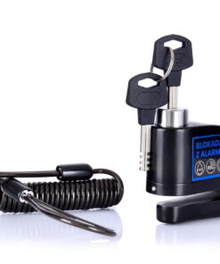 Skivbromslås med larm 110dB inkl. vajer & fäste