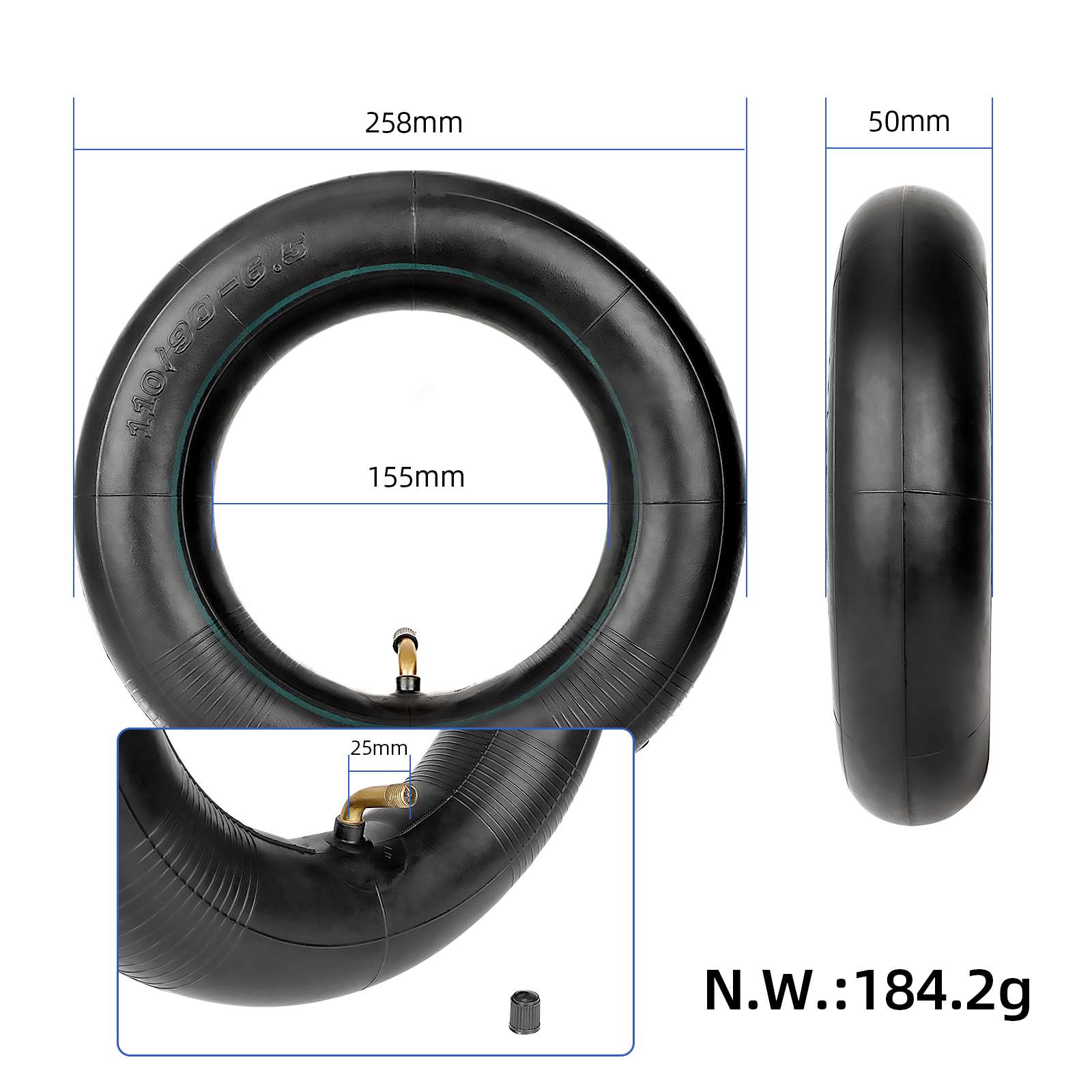 11 tum innerslang 110/90-6.5 - 90x90 ventil - Bild 5