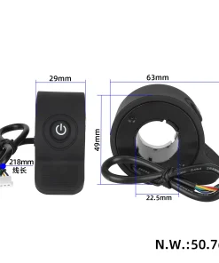 Alternative view of Gashandtag med lampknapp till Elscooter - Kugoo S1 Plus