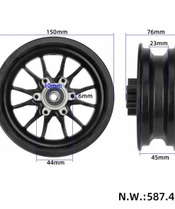 Alternative view of Fälg till framhjul - Kukirin G2 Pro 2024