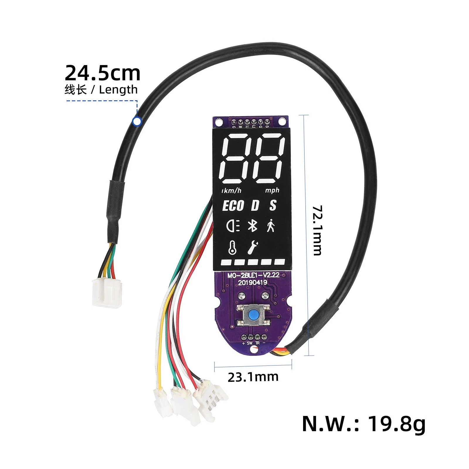 Xbot T3P-C 36V Konverteringskit Elscooter - Ninebot G30 Max - Bild 6