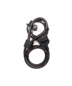 Alternative view of Rejält vajerlås med handcuff-låsning för elscooter