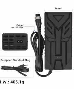 Alternative view of 42V 3A Snabbladdare till Elscooter GX16 3-pin